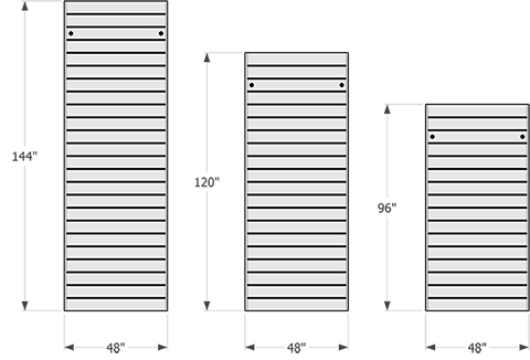 Available Sectional Dock Sizes